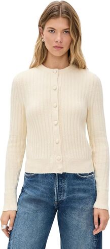 Madewell Women's Ribbed Button Front Cardigan in Saudi Arabia