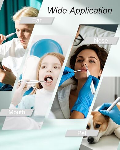 Ear Wax Removal- Earwax Remover Tool with 1296P HD Camera, Ear Canal Cleaner with 6 LED Lights 8 Different Rechargeable Ear Cleaning Kit, Smart Ear Camera for iOS & Android (White) in Saudi Arabia