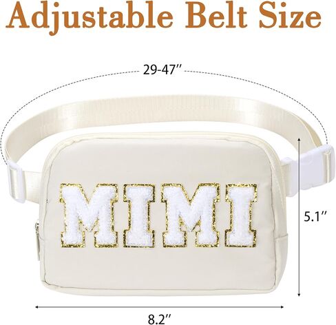 Mimi Crossbody Bag, Gifts for Grandma From Grandchildren, Holiday Belt Bag Fanny Packs, Birthday Christmas Purse Gifts For MIMI from Grandson Granddaughter (Mimi) in Saudi Arabia