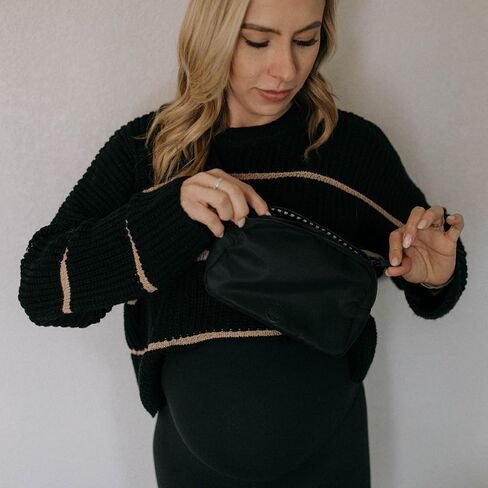 Parker Baby Adjustable Belt Bag Extender | Seamless Match for Mom's Belt Bag | Extendable up to 15" | Maternity-Friendly | Cross Body Bag Extender, Fanny Pack Extender Strap - Cream in Saudi Arabia