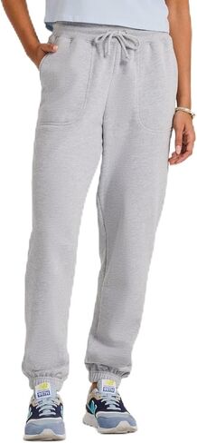 Life is Good. Women's Solid Good Vibes Fleece Jogger, Heather Gray in Saudi Arabia