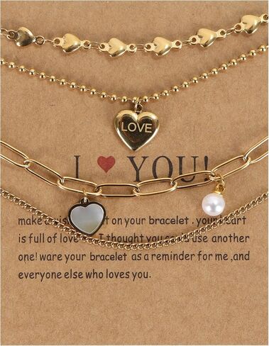 11 قطعة من الأساور الذهبية اللذيذة للنساء، مجموعة أساور سلسلة للنساء العصرية، أساور ذهبية عصرية، وصلة يدوية، مجموعة أساور ذات طبقات قابلة للتعديل، مجوهرات نسائية مضادة للحساسية in Kuwait