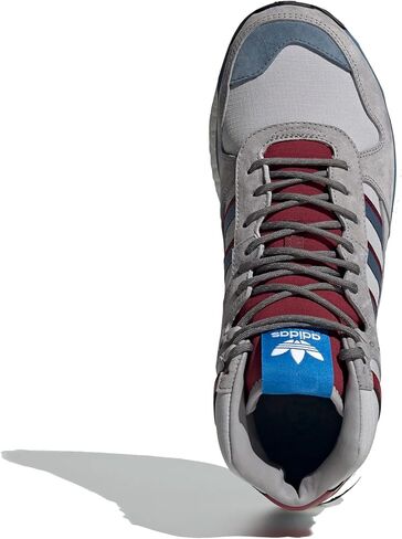حذاء رياضي رجالي من adidas Originals Marathon x Human Made Hi Top، شفاف أونيكس/St Stonewash أزرق/بورجوندي جامعي، 9 in Kuwait