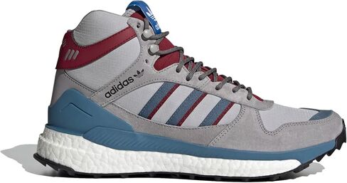 حذاء رياضي رجالي من adidas Originals Marathon x Human Made Hi Top، شفاف أونيكس/St Stonewash أزرق/بورجوندي جامعي، 9 in Kuwait