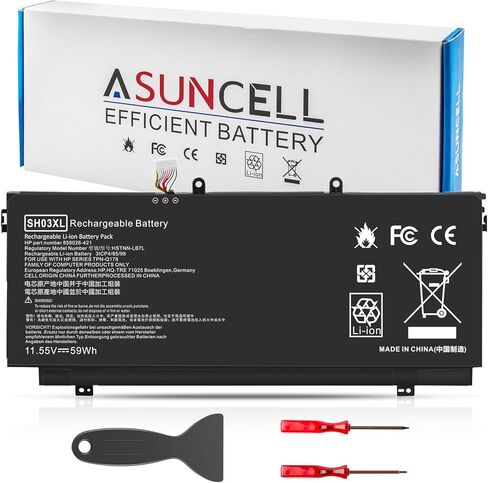 ASUNCELL 3720mAh AP13J4K Battery for Acer Chromebook 11.6" C720P C720 11 C740 Sesies C720P-2666 C720-2800 C740-C3P1 C740-C4PE KT.00304.001 KT.00303.001, 11.4V 4-Cell (2.5cm Short Cable) in Kuwait