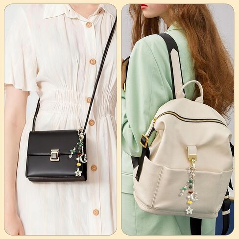 2 PCS Bag Charms, key chains women cute for Handbags, Purses, key chain charms, Hippie Style Bag Charms for Women & Girls in Saudi Arabia