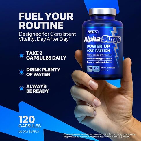 Pills for Men Fast Acting - Male Enhancing Supplement Testosterone Booster - Blood Flow, Libido, Size, Girth, Hardness, Stamina, Enlargement, Growth - Natural Performance Enhancer - 2 Month Supply in Saudi Arabia