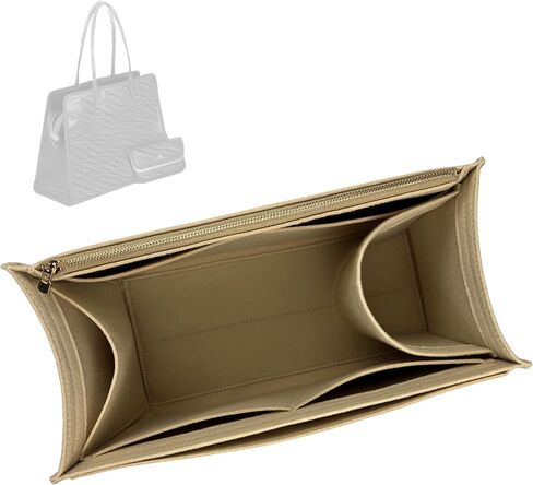 Divitize Premium Purse Organizer for Hardy PM Bag Organizer, Hardy Bag Insert, Handmade Snug Sturdy 2mm Thick Felt Organizer with Silver Zipper (For Hardy PM, Slate Grey) in Saudi Arabia