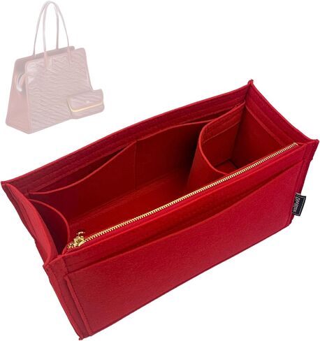 Divitize Premium Purse Organizer for Hardy PM Bag Organizer, Hardy Bag Insert, Handmade Snug Sturdy 2mm Thick Felt Organizer with Silver Zipper (For Hardy PM, Slate Grey) in Saudi Arabia