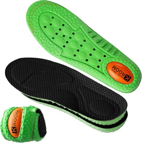 4D Cloud-Soft Comfort Soles for Men - Memory Foam Cushioning Steppers Insoles with Heel Shock Pad - Trim-to-Fit Arch Support Inserts for Superior Comfort and Fatigue Relief(US M 10-11) in Saudi Arabia
