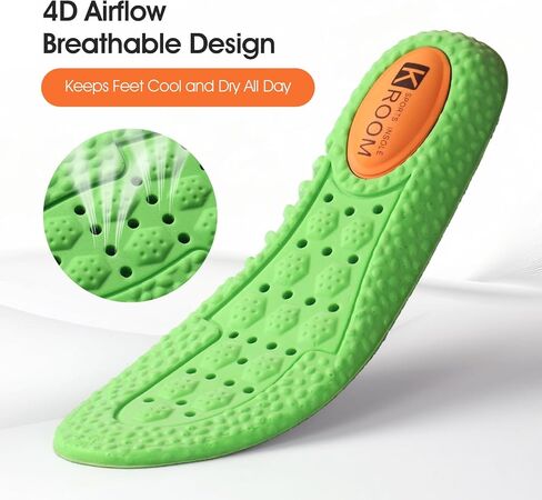 4D Cloud-Soft Comfort Soles for Men - Memory Foam Cushioning Steppers Insoles with Heel Shock Pad - Trim-to-Fit Arch Support Inserts for Superior Comfort and Fatigue Relief(US M 10-11) in Saudi Arabia
