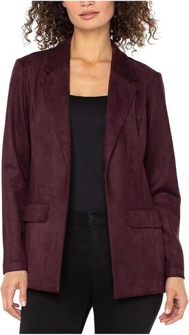 Liverpool Womens Sueded Scuba Knit Boyfriend Blazer in Saudi Arabia