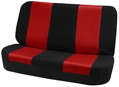 FH Group FB102114 Classic Cloth Seat Covers (Red) Front Set with Gift – Universal Fit for Cars Trucks & SUVs in Saudi Arabia