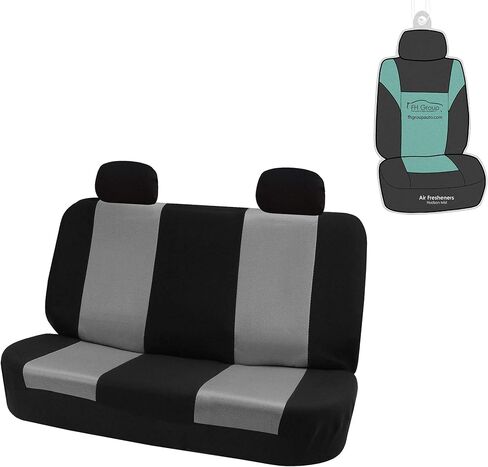 FH Group FB102114 Classic Cloth Seat Covers (Red) Front Set with Gift – Universal Fit for Cars Trucks & SUVs in Saudi Arabia