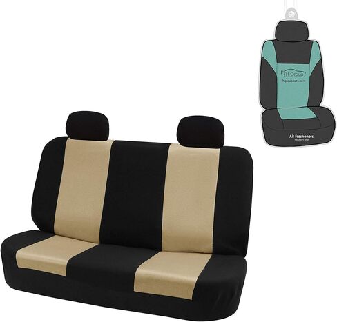 FH Group FB102114 Classic Cloth Seat Covers (Red) Front Set with Gift – Universal Fit for Cars Trucks & SUVs in Saudi Arabia