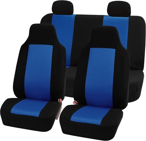 FH Group FB102114 Classic Cloth Seat Covers (Red) Front Set with Gift – Universal Fit for Cars Trucks & SUVs in Saudi Arabia
