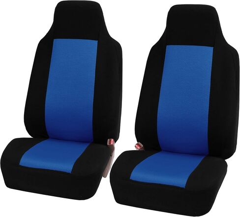 FH Group FB102114 Classic Cloth Seat Covers (Red) Front Set with Gift – Universal Fit for Cars Trucks & SUVs in Saudi Arabia
