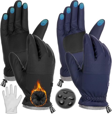 Winter Waterproof Thermal Gloves for Men Women Touch Screen Ski Snow Warm Glove Windproof Winter Gear in Saudi Arabia