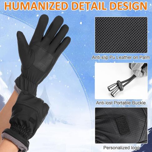 Winter Waterproof Thermal Gloves for Men Women Touch Screen Ski Snow Warm Glove Windproof Winter Gear in Saudi Arabia