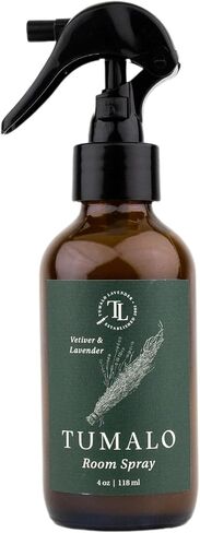رذاذ الغرفة - عطر منزلي متطور وطبيعي بالكامل، معطر هواء بالزيوت العطرية النقية ومزيل للروائح، رائحة منعشة، صنع في الولايات المتحدة الأمريكية، العرعر والمريمية، زجاجة زجاجية سعة 4 أونصة in Kuwait