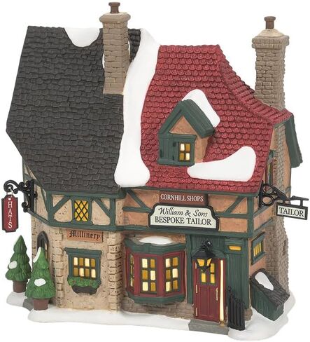 القسم 56 مبنى Dicken's a Christmas Carol Village Cornhill Shoppes Lit، 7.33 بوصة، متعدد الألوان in Kuwait