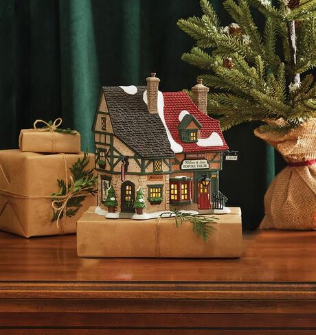القسم 56 مبنى Dicken's a Christmas Carol Village Cornhill Shoppes Lit، 7.33 بوصة، متعدد الألوان in Kuwait