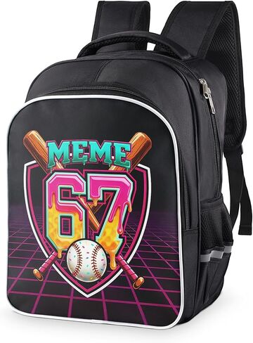 حقيبة ظهر 67، حقيبة ظهر 6 7 ميمي، حقيبة ظهر كاجوال، حقيبة ظهر متينة ذات سعة كبيرة مكونة من ستة أرقام، حقيبة ظهر متينة للسفر خفيفة الوزن ومقاومة للماء in Kuwait