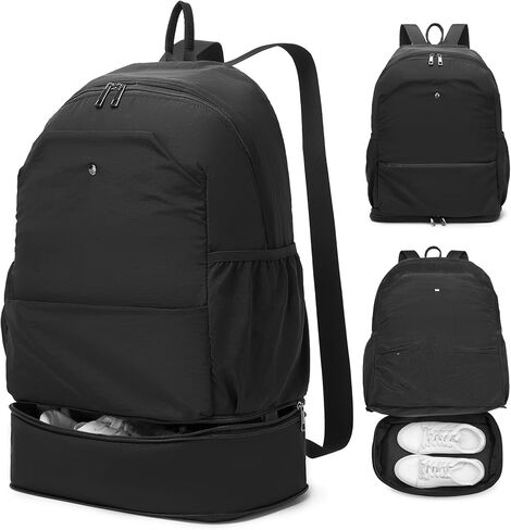 seyfocnia Gym Backpack,Small Gym Bag with Shoe Compartment Lightweight Expandable Travel Backpack Workout Sports Casual Daypack for Women or Men in Kuwait