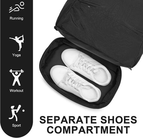 seyfocnia Gym Backpack,Small Gym Bag with Shoe Compartment Lightweight Expandable Travel Backpack Workout Sports Casual Daypack for Women or Men in Kuwait