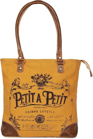 Canvas Tote Bag for Women, Reusable Lightweight Cloth Shoulder Bag with Cotton Lining for Grocery, Travel & Daily Use in Saudi Arabia