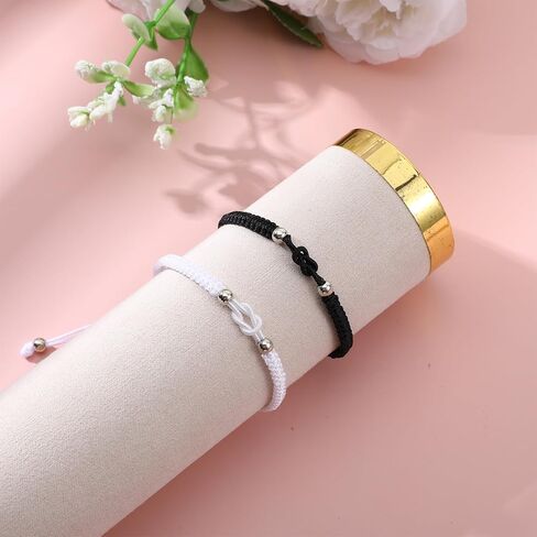 Matching Bracelets for Couples Anniversary Valentines Gift for Women Men Boyfriend Girlfriend Him Her, Matching Couple Bracelets for Bf Gf Pinky Promise Bracelet Long Distance Relationship Gifts in Saudi Arabia