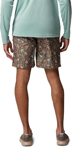 شورت مائي رجالي مطبوع عليه PFG Rambler من كولومبيا، Cypress Baja Bouquet، مقاس متوسط ​​× 8 in Saudi Arabia