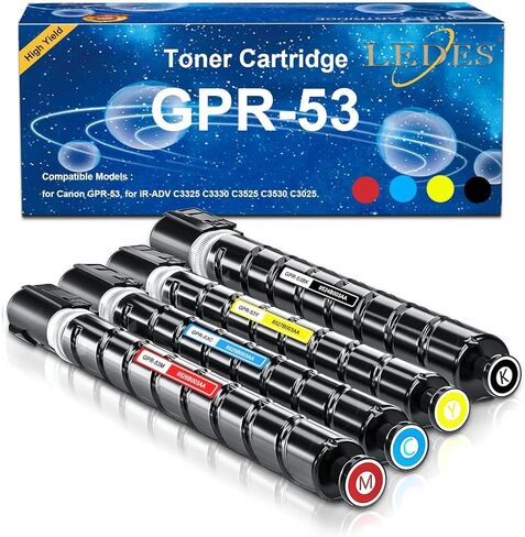LEDES GPR58 استبدال خرطوشة الحبر متوافق مع Canon GPR-58 GPR 58 Imagerunner Advance C256 C256IF C356 C356IF DX C257 C257IF C357 C357IF ، Black ، Cyan ، Magenta ، Yellow (23،000 page ، 4 pack) in Kuwait