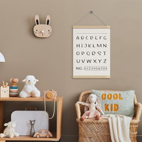 Alphabet Numbers 0-9 Classroom Poster Hanger Frame 12x16 Inch, Classroom Wall Decor, Minimalist Educational Wall Art Decor for Playroom Kindergarten Early Learning Classroom Preschool in Saudi Arabia