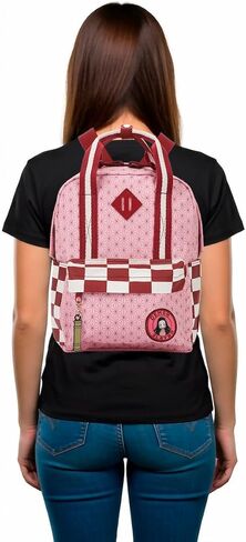 Bioworld Demon Slayer Logo Cotton Canvas Women's Pink Mini Backpack in Saudi Arabia