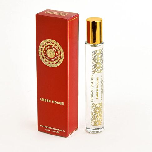 عطر فاخر من دبي - عطر زيتي مركز ونقي يدوم طويلاً، خالٍ من الكحول، مناسب للسفر - للجنسين للرجال والنساء - 10 مل in Saudi Arabia