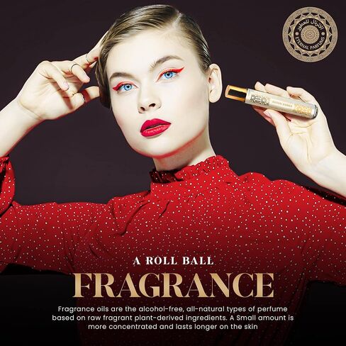 عطر فاخر من دبي - عطر زيتي مركز ونقي يدوم طويلاً، خالٍ من الكحول، مناسب للسفر - للجنسين للرجال والنساء - 10 مل in Saudi Arabia
