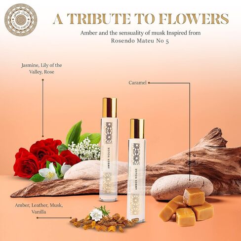 عطر فاخر من دبي - عطر زيتي مركز ونقي يدوم طويلاً، خالٍ من الكحول، مناسب للسفر - للجنسين للرجال والنساء - 10 مل in Saudi Arabia