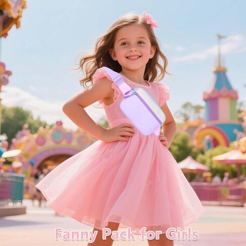 Toddler Kids Fanny Pack for Girls - Belt Bag for Girls Gifts Crossbody Bag Waist Bag Purse with Adjustable in Saudi Arabia