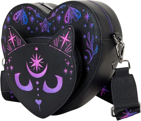 Loungefly Neon Cat Heart Figural Crossbody Bag in Saudi Arabia