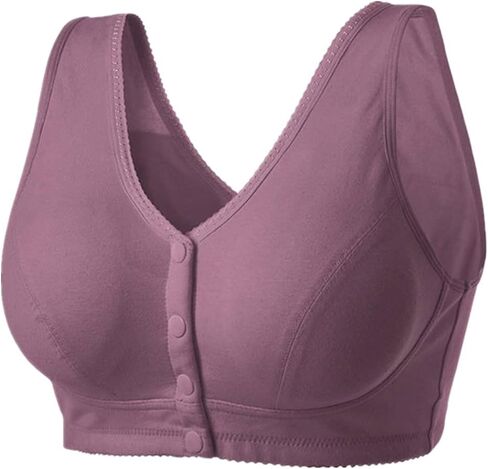 Women Full-Freedom Front Closure Comfortable Snap Bra for Wireless Post-Surgery Bra Active Yoga Sleep Bras in Saudi Arabia