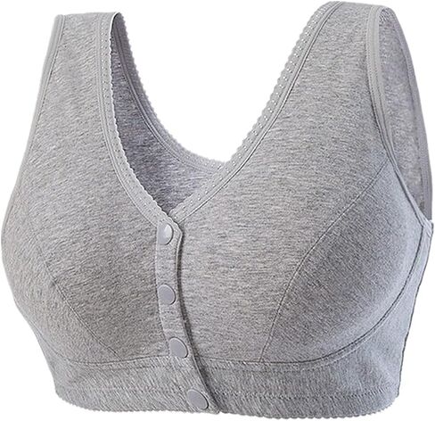 Women Full-Freedom Front Closure Comfortable Snap Bra for Wireless Post-Surgery Bra Active Yoga Sleep Bras in Saudi Arabia