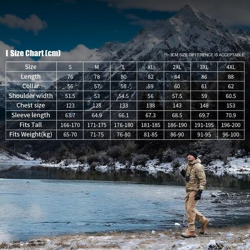EMERSONGEAR Blue Label 9751 Functional Coat,Tactical Waterproof Winter Coat for Men Military Warm Clothing,-15℃ - 5℃ in Saudi Arabia