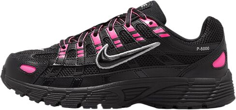 Nike P-6000 Big Kids' Shoes (HV5064-600, Pink Blast/Metallic Silver/Black) in Saudi Arabia