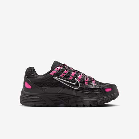 Nike P-6000 Big Kids' Shoes (HV5064-600, Pink Blast/Metallic Silver/Black) in Saudi Arabia