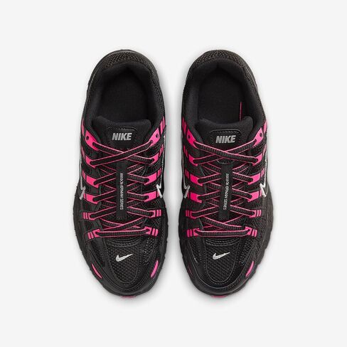 Nike P-6000 Big Kids' Shoes (HV5064-600, Pink Blast/Metallic Silver/Black) in Saudi Arabia