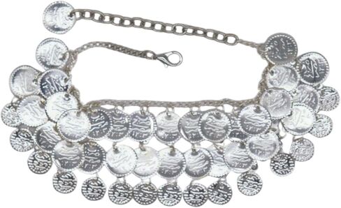 Women Silver Metal Boot Chain Bracelet Shoe Anklet Ethnic Coin Charm Belly Dance Fashion Jewelry z032 in Saudi Arabia