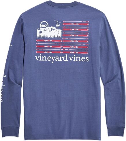 تي شيرت Vineyard Vines للرجال بأكمام طويلة وجيب in Kuwait
