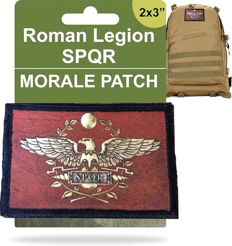 Redheaded Tshirts - Roman Legion SPQR Morale | 2x3 Hook and Loop Rome Patch for Plate Carrier, Backpack, or Hat | Gladiator Patch in Saudi Arabia