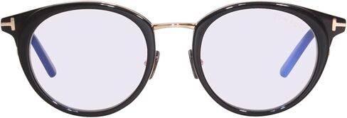 Eyeglasses Tom Ford FT 5784 -D-B Asian fit 001 Shiny Black,"t" Logo/Blue Bloc in Saudi Arabia